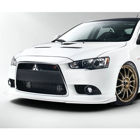 For 2009-2015 Lancer GT GTS RA-Style Painted White Front Bumper Body Spoiler Lip  3pcs