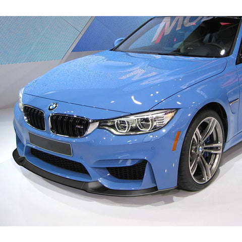 For 2015-2019 BMW F80 F82 F83 M3 M4 GT-Style Matt Black Front Bumper Spoiler Lip  3pcs