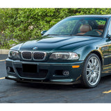 For 2001-2006 BMW E46 M3 H-Style Carbon Look Front Bumper Splitter Spoiler Lip  3pcs