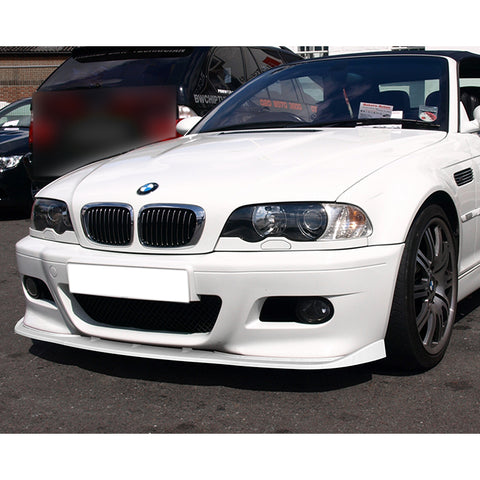 For 2001-2006 BMW E46 M3 H-Style Painted White Front Bumper Splitter Spoiler Lip  3pcs