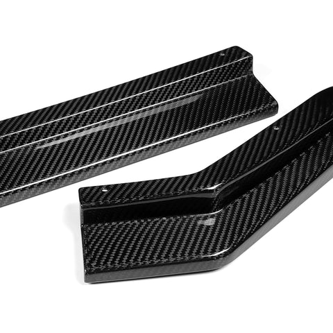 For 2017-2019 Subaru Impreza ST-Style Real Carbon Fiber Front Bumper Spoiler Lip  3pcs