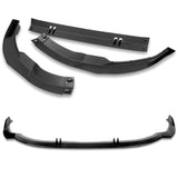 For 2022-2023 Audi S3 STP-Style Painted Black Front Bumper Splitter Spoiler Lip  3pcs