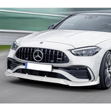 For 2022-2023 Mercedes-Benz C-Class W206 AMG Line Painted White Front Bumper Lip  3pcs