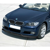 For 2007-2010 BMW 3-Series E92 E93 M-Style Carbon Look Front Bumper Spoiler Lip  3pcs