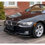 For 2007-2010 BMW 3-Series E92 E93 M-Style Carbon Fiber Front Bumper Spoiler Lip  3pcs