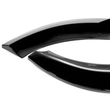 For 2008-2011 Mercedes C-Class Sport W204 Painted Black Front Bumper Spoiler Lip  3pcs