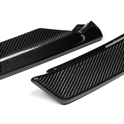 For 2013-2016 Audi A5 / S5 S-Line Carbon Fiber Front Bumper Spoiler Splitter Lip  3pcs