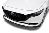 For 2019-2023 Mazda 3 Mazda3 JDM Carbon Look Color Front Bumper Body Kit Spoiler Lip 3PCS