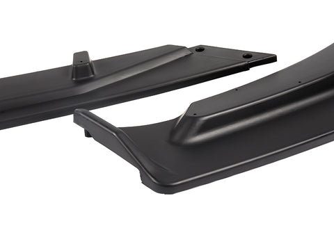 For 2019-2021 Chevy Malibu JDM Matte Black Color Front Bumper Body Kit Spoiler Lip 3PCS