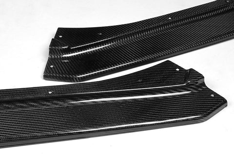 For 2017-2020 Subaru BRZ JDM CS-Style Real Carbon Fiber Front Bumper Body Kit Lip 3pcs