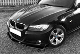 For 2009-2011 BMW E90 Sedan 328i 335i Painted Black Color Front Bumper Body Splitter Lip 3 pcs