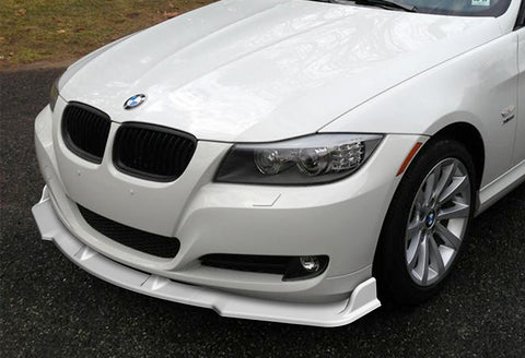 For 2009-2011 BMW E90 4DR/Sedan 328i 335i Painted White Color Front Bumper Body Kit Lip 3 pcs