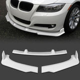 For 2009-2011 BMW E90 4DR/Sedan 328i 335i Painted White Color Front Bumper Body Kit Lip 3 pcs
