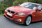 For 2009-2011 BMW E90 4DR/Sedan 328i 335i Matte Black color Front Bumper Body Kit Lip 3pcs