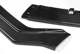 For 2018-2021 Infiniti Q50 Sport Real Carbon Fiber Front Bumper Body Kit Spoiler Lip 3 pcs