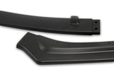 For 2018-2021 Infiniti Q50 Premium Unpainted BLK Front Bumper Body Kit Lip + Side Skirt Rocker Winglet Canard Diffuser Wing  Body Splitter ABS (Matte Black) 5PCS