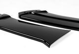 For 2013-2018 Chevrolet Malibu Painted Black Front Bumper Body Kit Splitter Lip + Side Skirt Rocker Winglet Canard Diffuser Wing  (Glossy Black) 5PCS