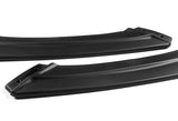 For 2013-2018 Chevrolet Malibu Unpainted Black Front Bumper Body Kit Lip + Side Skirt Rocker Winglet Canard Diffuser Wing  Body Splitter ABS (Matte Black) 5PCS