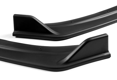 For 2013-2018 Chevrolet Malibu Unpainted Black Front Bumper Body Kit Lip + Side Skirt Rocker Winglet Canard Diffuser Wing  Body Splitter ABS (Matte Black) 5PCS