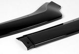 For 2018-2020 Ford Mustang Painted Black GT-Style Front Bumper Body Kit Lip + Side Skirt Rocker Winglet Canard Diffuser Wing  (Glossy Black) 5PCS