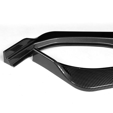 For 2011-2015 Toyota Sienna MP-Style Carbon Look Color Front Bumper Spoiler Splitter Lip 3 Pcs