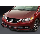 For 2013-2015 Honda Civic 4DR Carbon Look Color Aero-Style Front Bumper Splitter Lip 3pcs