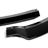 For 2015-2021 Dodge Charger RA-Style Painted Black Color Front Bumper Splitter Spoiler Lip 3 Pcs