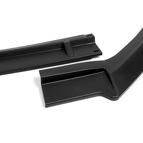 For 2018-2020 Toyota Sienna Unpainted Matte Black  Color MP-Style Front Bumper Body Kit Splitter Spoiler Lip 3 Pcs
