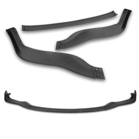 For 2011-2013 Lexus IS250 IS350 JDM Unpainted Matte Black  Color Front Bumper Splitter Spoiler Lip Kit 3 Pcs