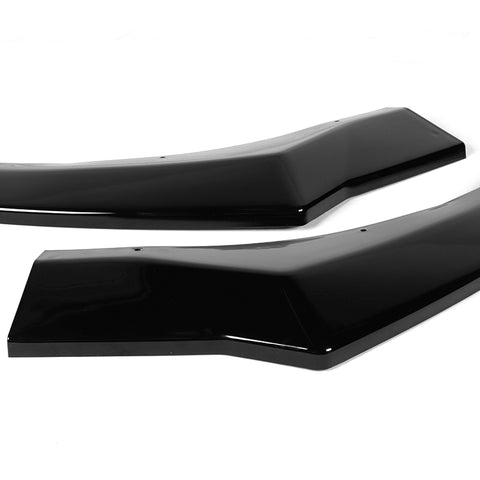 For 2021-2022 Hyundai Elantra Painted Black Color Front Bumper Body Splitter Spoiler Lip 3 Pcs