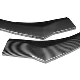 For 2021-2022 Hyundai Elantra Painted Carbon Look Color  Front Bumper Body Kit Splitter Spoiler Lip 3 Pcs