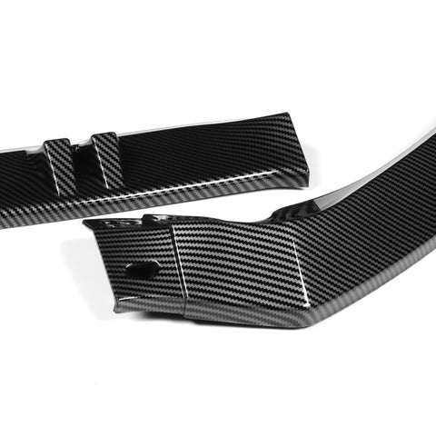 For 2013-2016 Audi A5/S5 Carbon Look Front Bumper Body Kit Spoiler Splitter Lip  3pcs