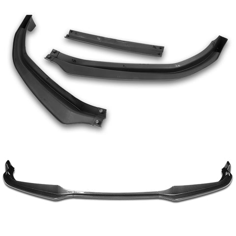 For 2020-2022 BMW 4-Series G22 G23 Carbon Look Front Bumper Body Kit Spoiler Lip + Side Skirt Rocker Winglet Canard Diffuser Wing  Body Splitter ABS ( Carbon Style) 5PCS