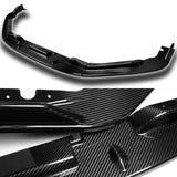 For 2011-2012 Honda CR-Z JP-Style Carbon Fiber Front Bumper Splitter Spoiler Lip  3 pcs