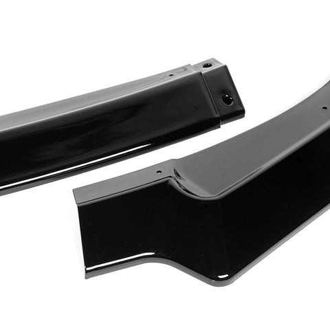 For 2018-2023 Kia Stinger CK-Style Painted Black Color Front Bumper Splitter Spoiler Lip 3 Pcs
