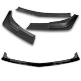 For 2014-2015 Chevy Camaro SS Z28 Painted Black Front Bumper Body Spoiler Lip + Side Skirt Rocker Winglet Canard Diffuser Wing  (Glossy Black) 5PCS