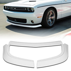 For 2015-2024 Dodge Challenger SXT Painted White Color Front Bumper Splitter Spoiler Lip 3 Pcs