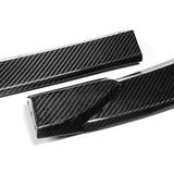 For 2011-2014 Mercedes C-Class Sport W204 Carbon Fiber Front Bumper Spoiler Lip 3pcs