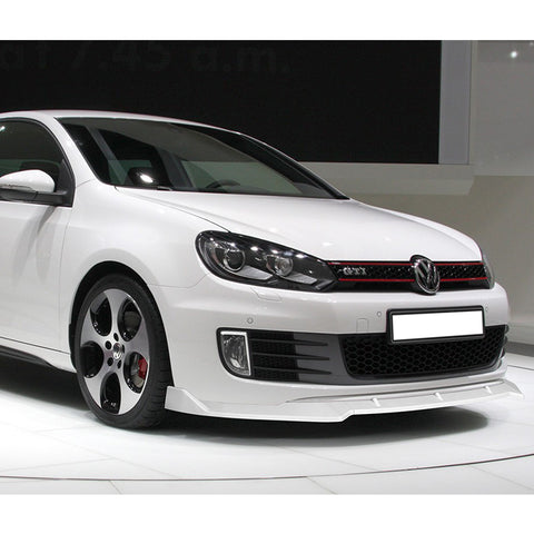 For 2010-2013 Volkswagen Golf MK6 GTI Painted White Front Bumper Spoiler Lip Kit  3pcs