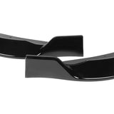 For 2014-2016 Toyota Corolla Base LE Painted Black Front Bumper Body Spoiler Lip + Side Skirt Rocker Winglet Canard Diffuser Wing  (Glossy Black) 5PCS