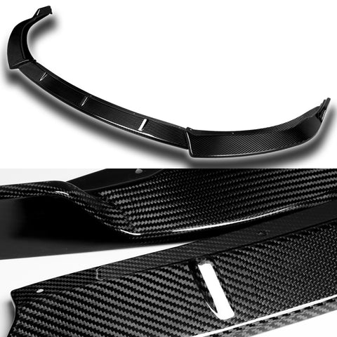 For 2014-2016 Toyota Corolla Base Model Carbon Fiber Front Bumper Spoiler Lip  3pcs