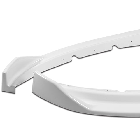 For 2016-2019 Jaguar XE STP-Style Painted White Color Front Bumper Splitter Spoiler Lip 3 Pcs