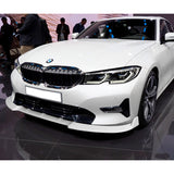For 2019-2021 BMW G20 320i 330i Sport-Line Painted White  Color Front Bumper Splitter Lip 3 Pcs