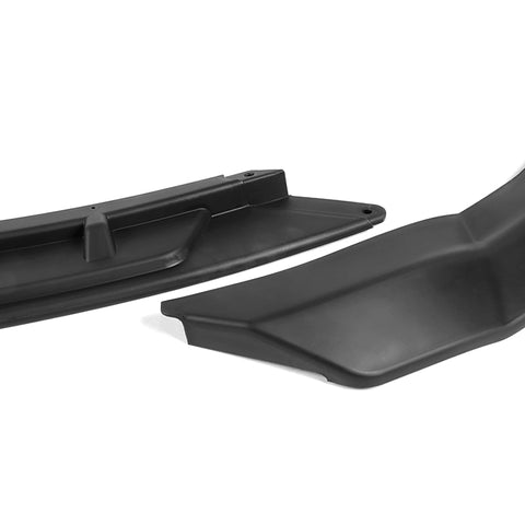 For 2011-2014 Hyundai Sonata Unpainted Matte Black Color Front Bumper Body Kit Splitter Spoiler Lip 3 Pcs