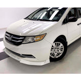 For 2011-2017 Honda Odyssey CK-Style Painted White Color Front Bumper Splitter Spoiler Lip 3 Pcs