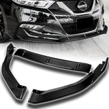 For 2016-2018 Nissan Maxima GT-Style Real Carbon Fiber Front Bumper Spoiler Lip  3pcs