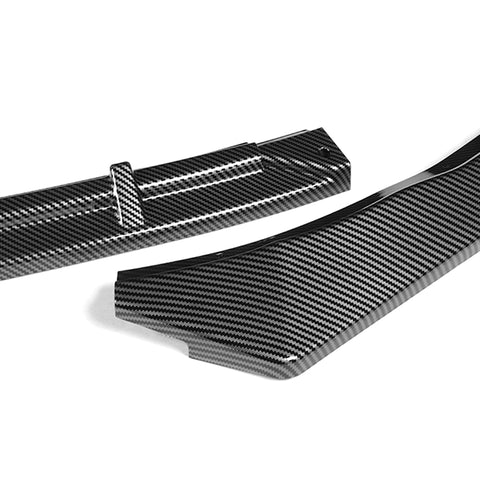 For 2011-2013 Kia Optima STP-Style Carbon Look Front Bumper Body Kit Spoiler Lip + Side Skirt Rocker Winglet Canard Diffuser Wing  Body Splitter ABS ( Carbon Style) 5PCS