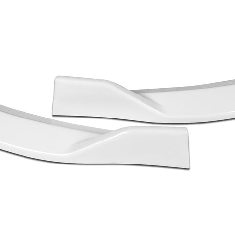 For 2011-2013 Kia Optima STP-Style Painted White Color Front Bumper Splitter Spoiler Lip 3 Pcs