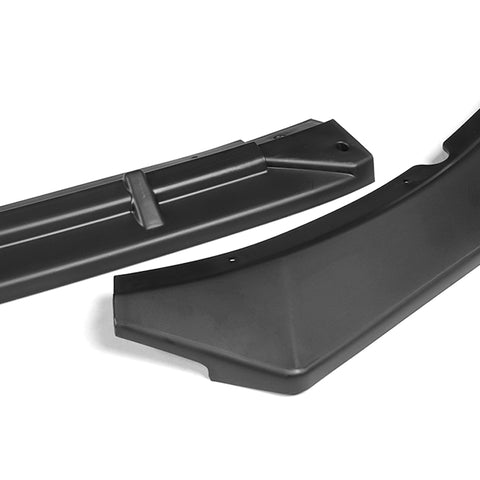 For 2014-2015 Kia Optima STP-Style Unpainted Matt Black Color Front Bumper Splitter Spoiler Lip Kit 3 Pcs