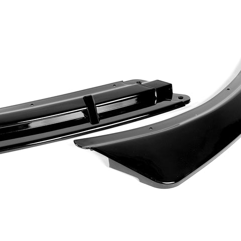 For 2016-2018 Kia Optima LX EX Painted Black Color Front Bumper Body Splitter Spoiler Lip 3 Pcs